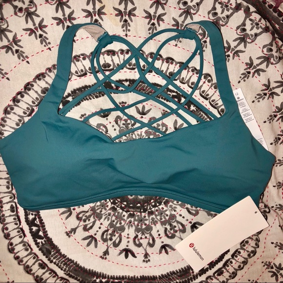 lululemon athletica Other - Free To Be Wild Lululemon Turquoise Bra